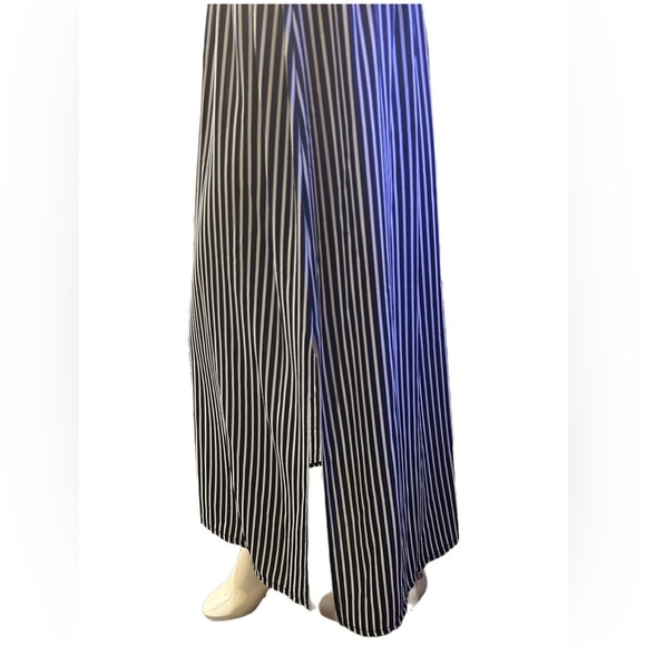 Como Vintage Blue & White Stripes Beach Coverup, Size PL - Picture 3 of 4